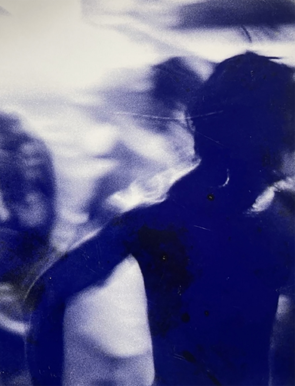 blurry silhouette of a person in motion, cover image for Black Elegies